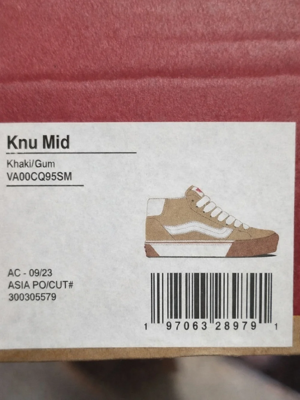 Vans Knu Mid Khaki/Gum – Men’s 13 – New w/ Box - Picture 2 of 6